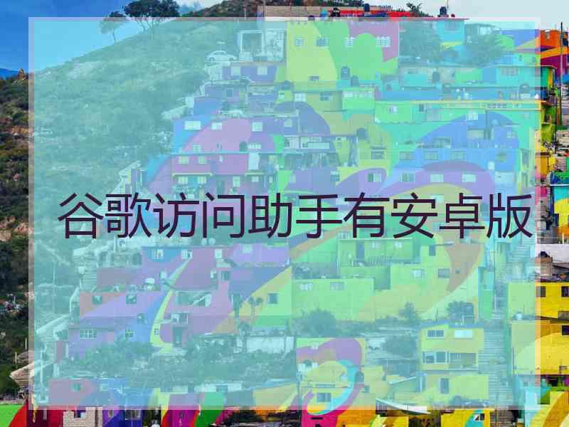 谷歌访问助手有安卓版