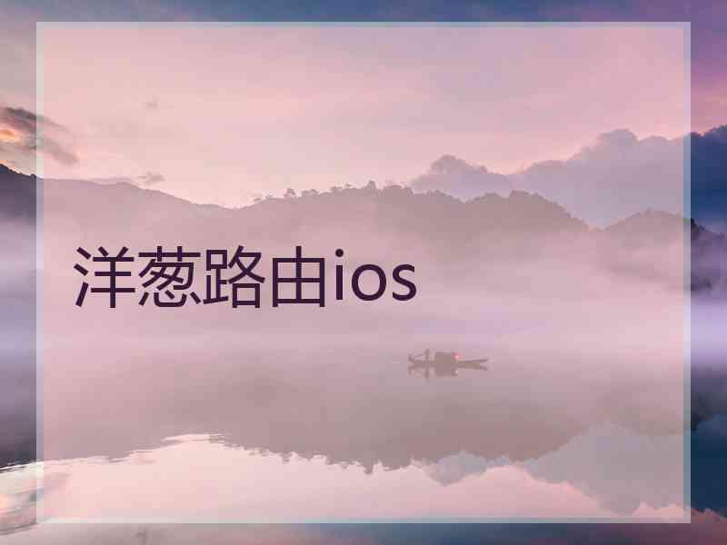 洋葱路由ios