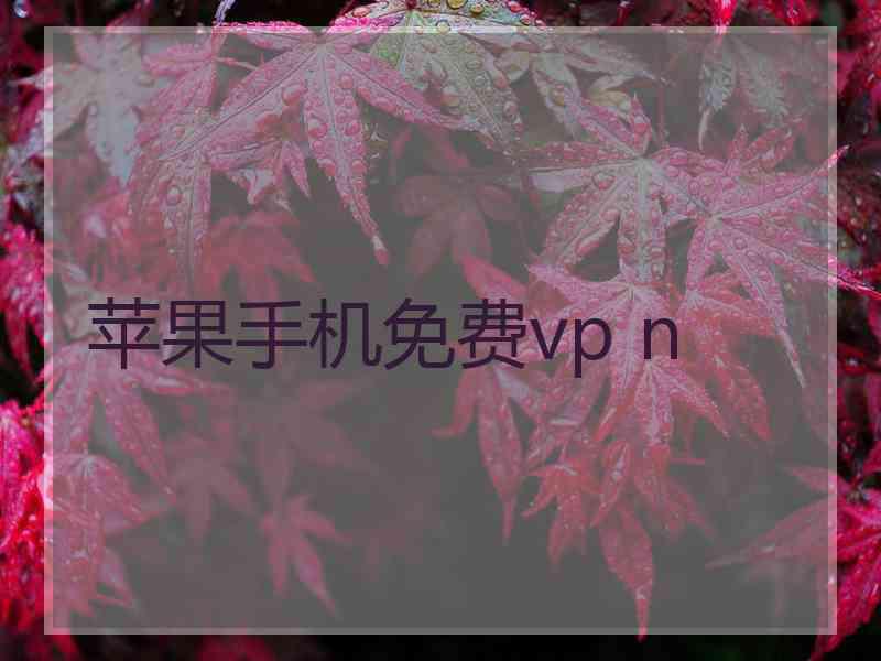 苹果手机免费vp n