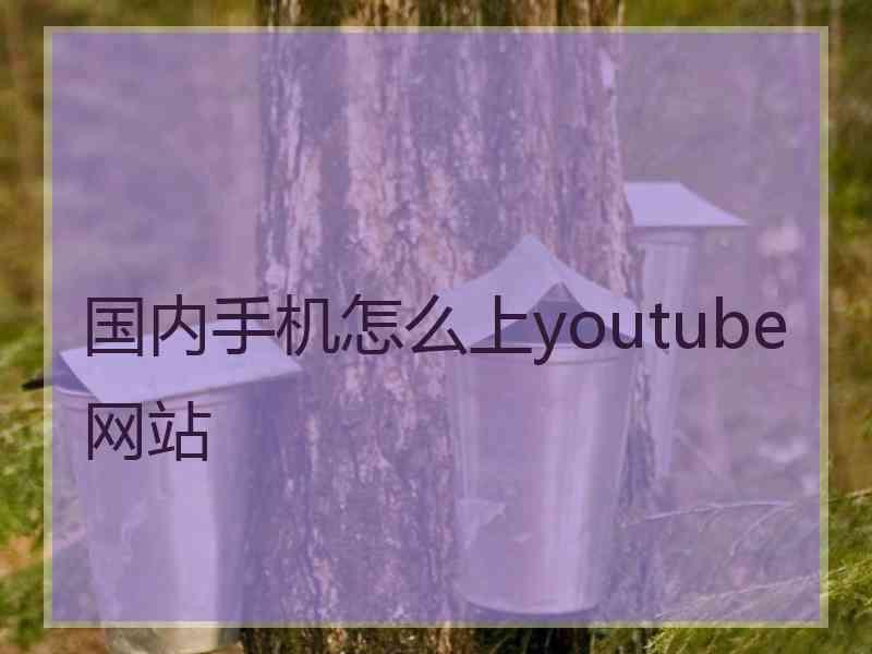 国内手机怎么上youtube网站