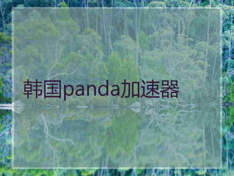 韩国panda加速器