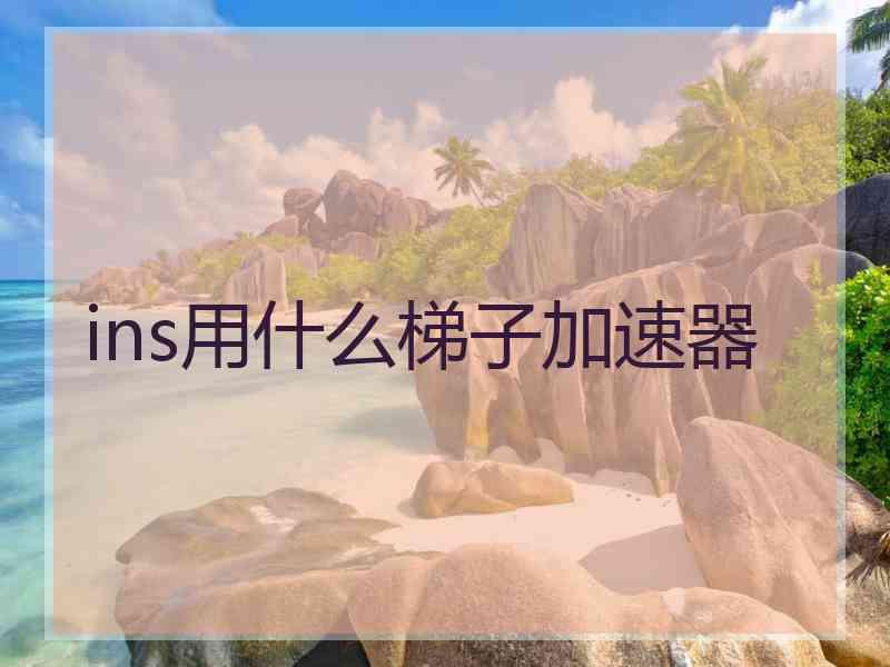 ins用什么梯子加速器