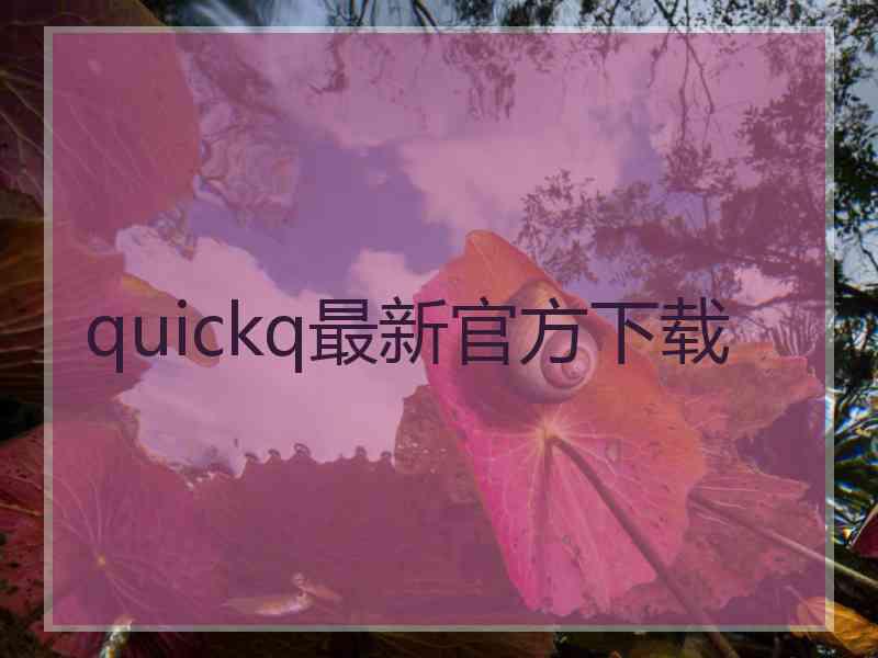 quickq最新官方下载